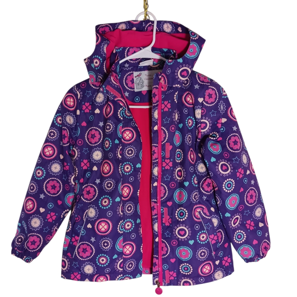 Kids Purple Patterned Jacket